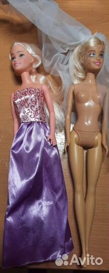 10 кукол, карета и фигурки из мультфильмов