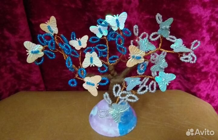 Декоративное дерево из бисера