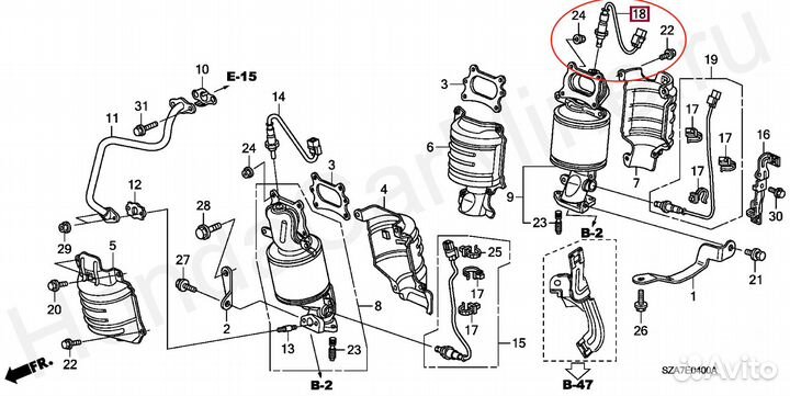 Лямбда зонд 36541r70a01 J35 K24