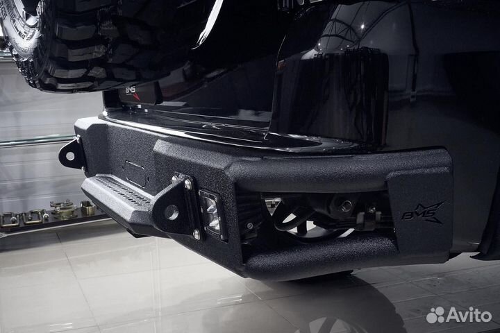 Бампер силовой задний BMS alfa для УАЗ Патриот 201