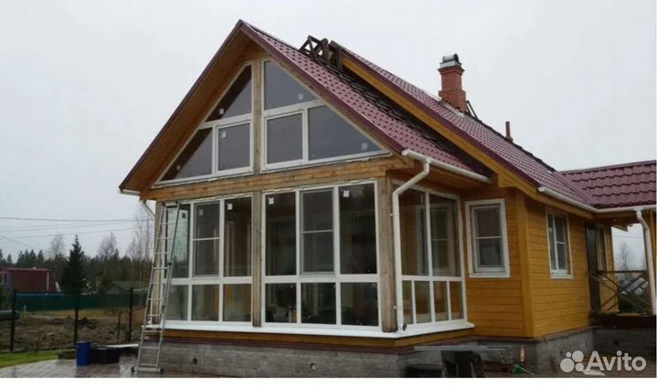 Веранда пвх в коттедж под ключ