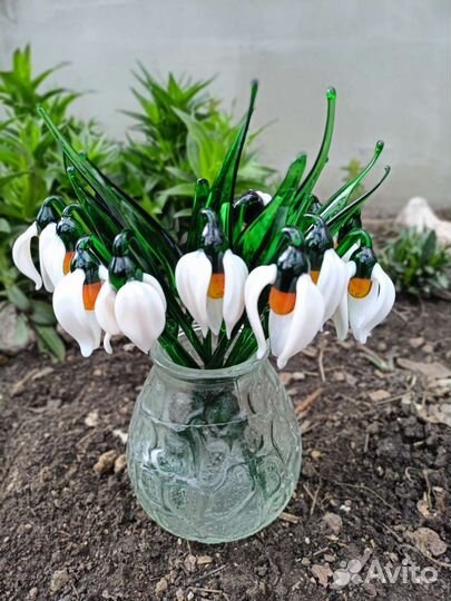 Цветы из стекла