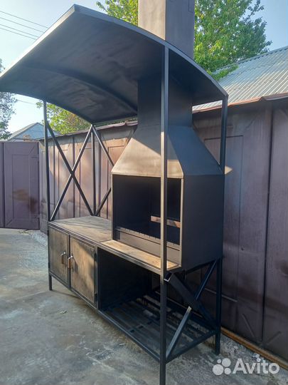 Кованые мангалы с крышей