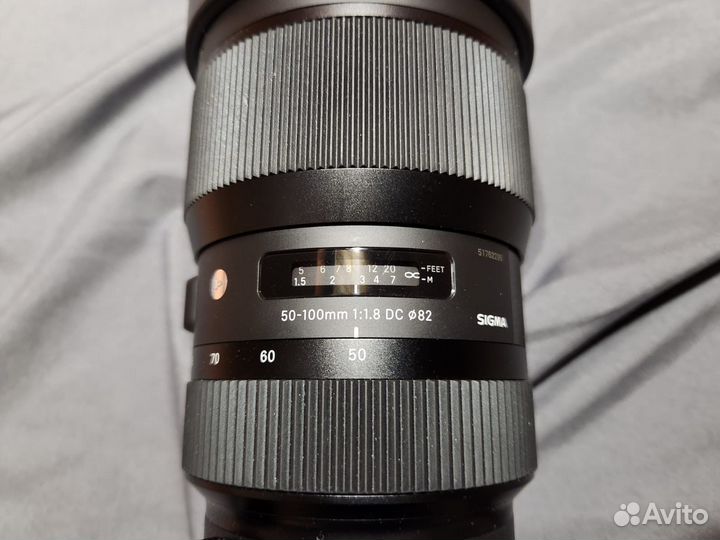 Объектив Sigma 50-100 f/1.8 DC HSM Art Canon EF-S
