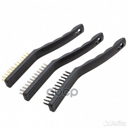 Набор щеток, 3 шт. металлические с пластмассово