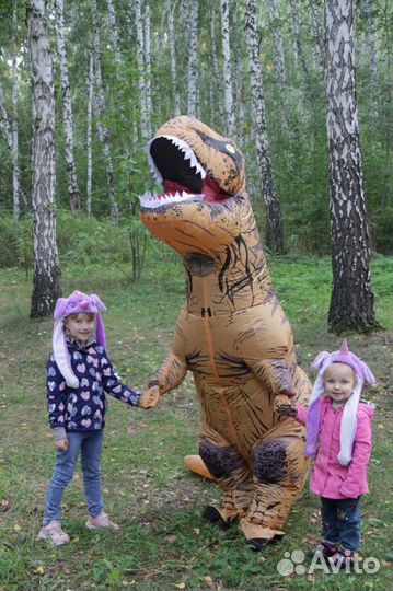 Надувной костюм динозавра T-rex