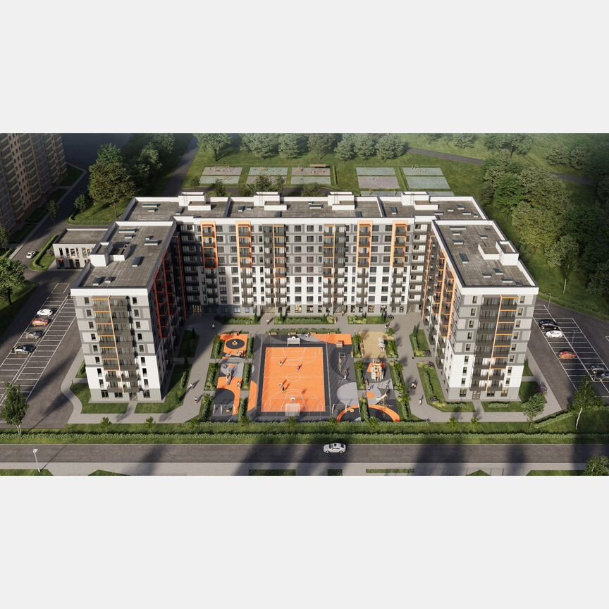 1-к. квартира, 41,4 м², 4/9 эт.