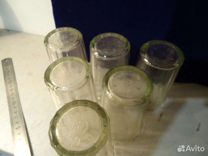 Старые гранёные стаканы (6шт.) комплект СССР