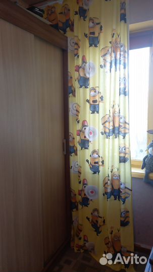 Комплект шторы и покрывало в детскую бу