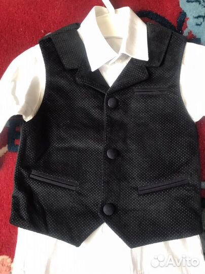 Рубашка и жилет 86-92