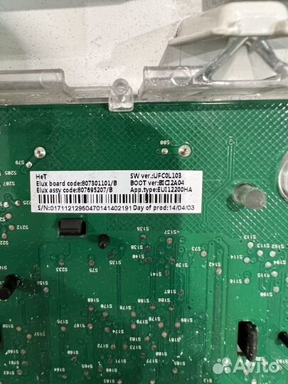 Панель управления стиральной машины Electrolux