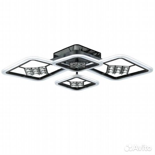 Люстра с пду 1548/4BK LED 96Вт 3000-6000К диммер ч