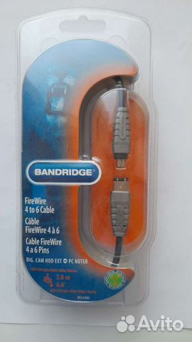 Кабель Fire-Wire Bandridge 6 pin-4pin VCL6202 2 m