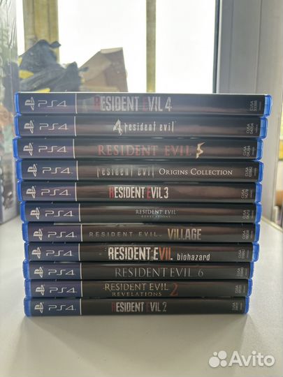 Коллекция игр Resident evil на ps4