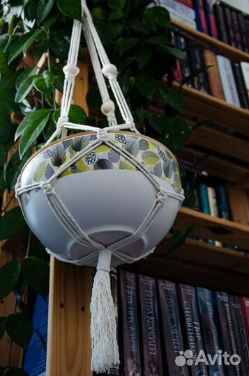 Подвес для кашпо макраме большой