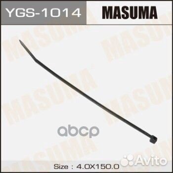 Хомут пластиковый masuma черный 4х150 (уп