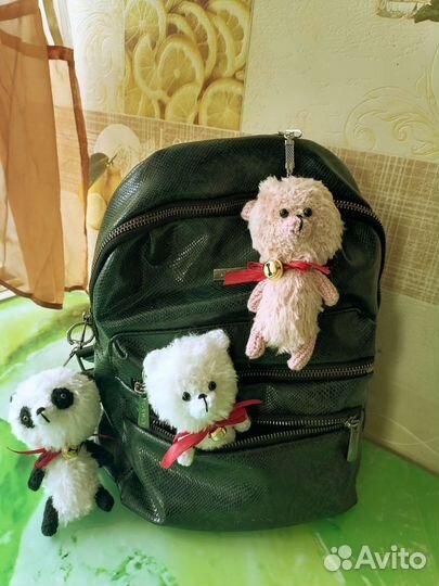 Три медведя-брелок