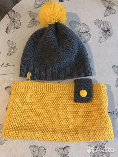 Шапка и снуд для мальчика 52 54