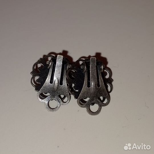 Винтажные серьги клипсы СССР