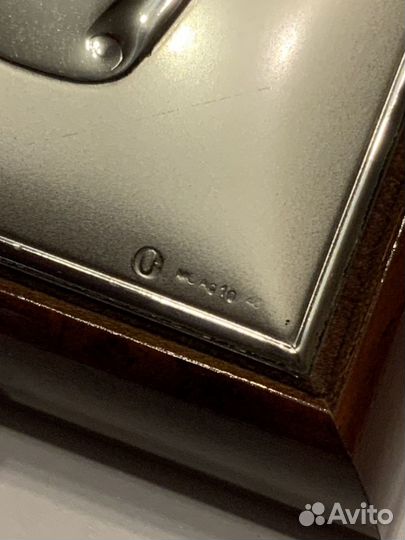 Шкатулка. Орех. Серебро