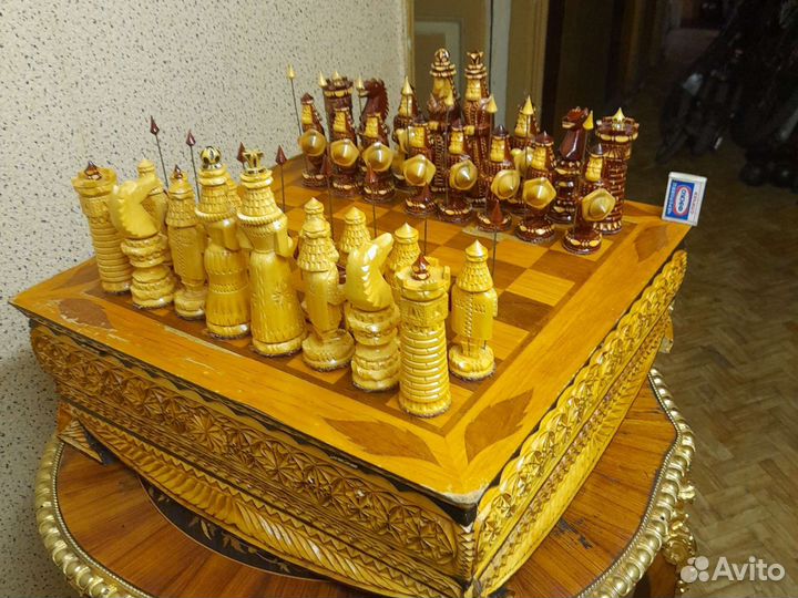 Шахматы резные, авторские, большие