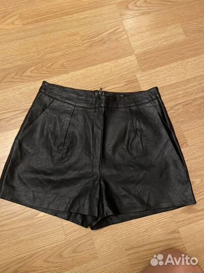 Шорты экокожа