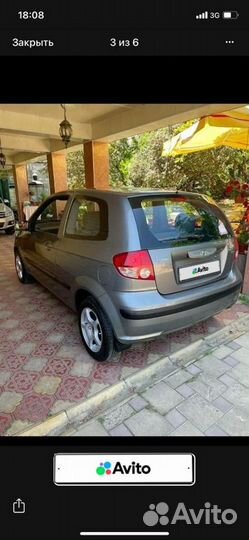 Hyundai Getz 1.3 AT, 2003, битый, 185 000 км