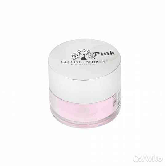 Акриловая пудра розовая Global Fashion, 15 гр