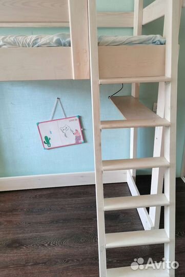 Двухъярусная кровать бу с матрасом