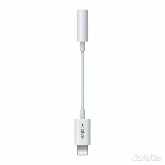 Адаптер Devia Smart Lightning - 3.5мм - White