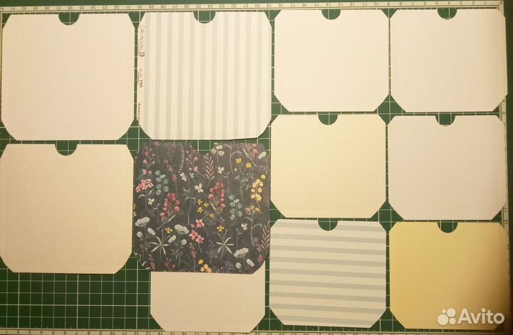 Синий набор вырубок для альбома.Скрапбукинг