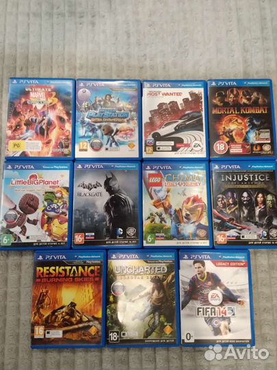 Игры картриджи аксессуары для PS Vita