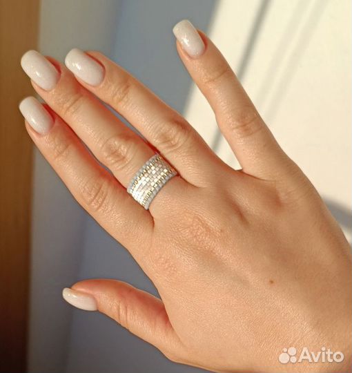 Кольцо из японского бисера