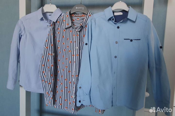 Рубашки для мальчика, р. 116, 3 шт