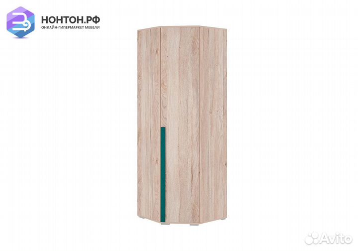 Шкаф угловой Лайк 09.01 дуб мария / изумруд