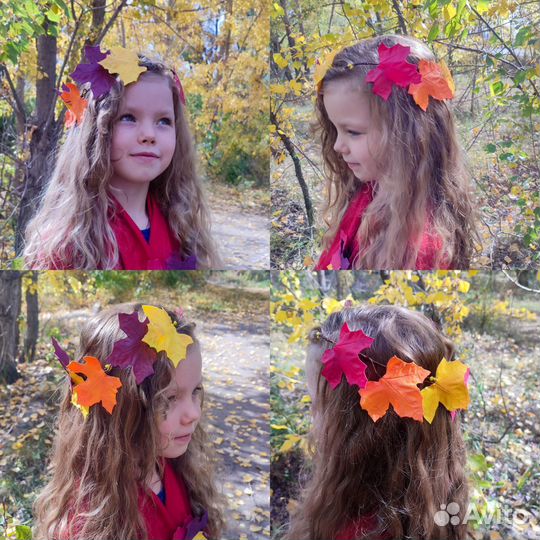 Осенний венок с листьями