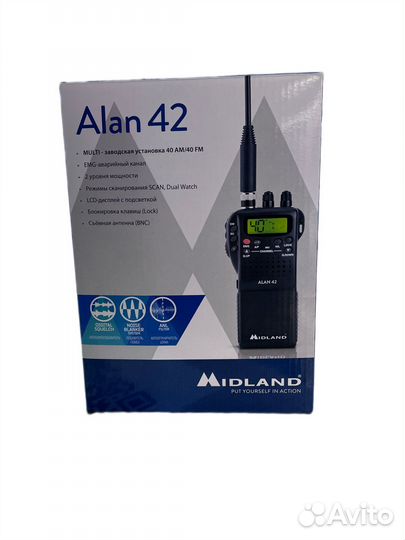 Портативная Си-Би радиостанция Midland Alan 42
