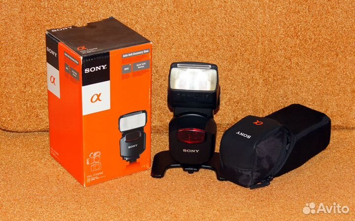 Фотовспышка для sony +аксессуары