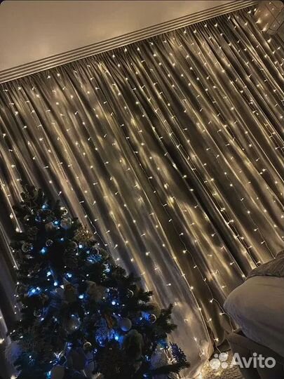 Гирлянда занавес штора с гарантией от магазина