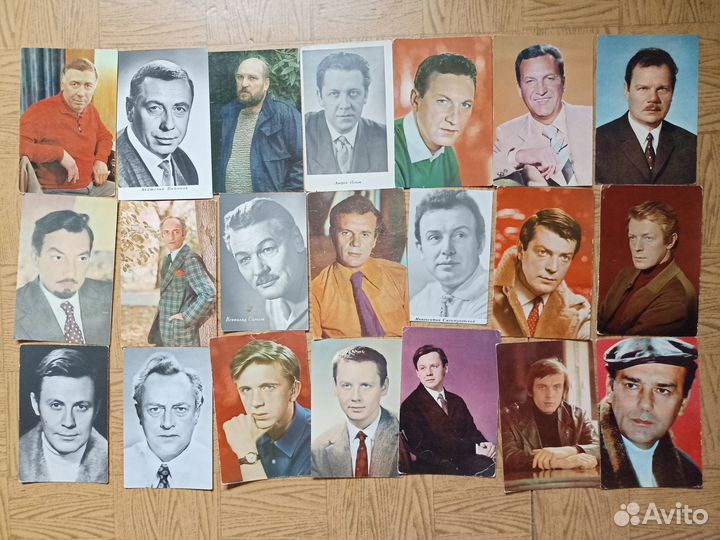 Фотографии актёров кино СССР. №3. 180шт. Список