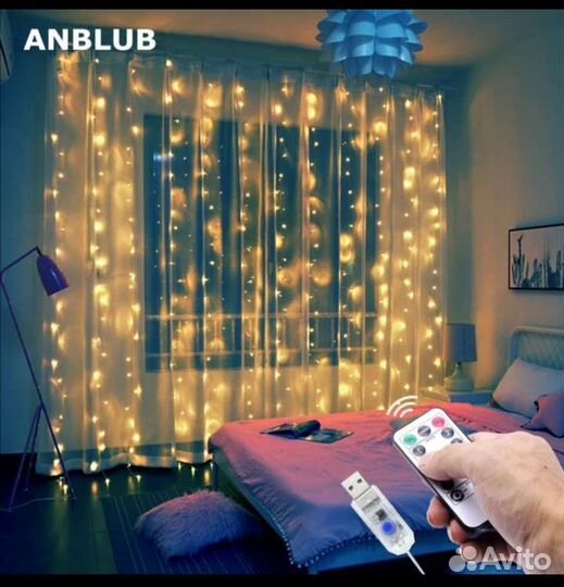 Гирлянда штора