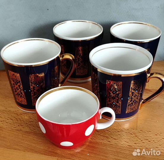 Фарфоровая посуда СССР цветное стекло