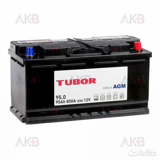 Аккумулятор автомобильный tubor AGM 95Ah 850A (354