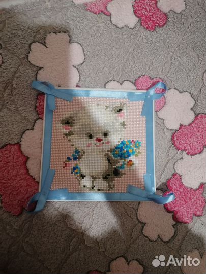 Вышивка кот