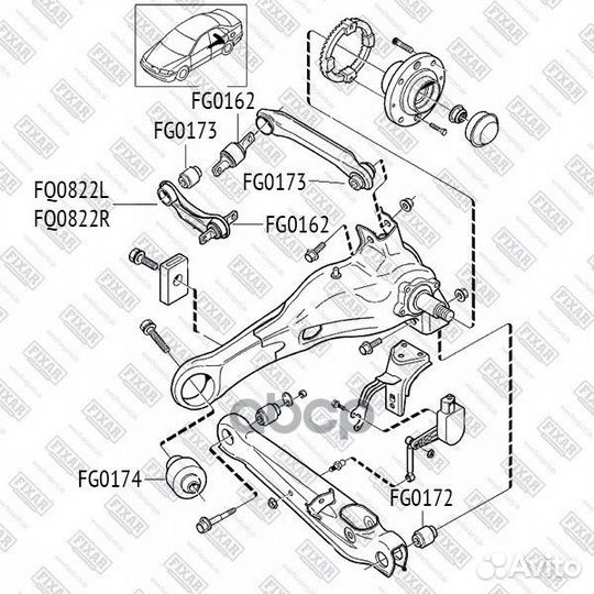 Рычаг mitsubishi lancer/carisma/colt 95
