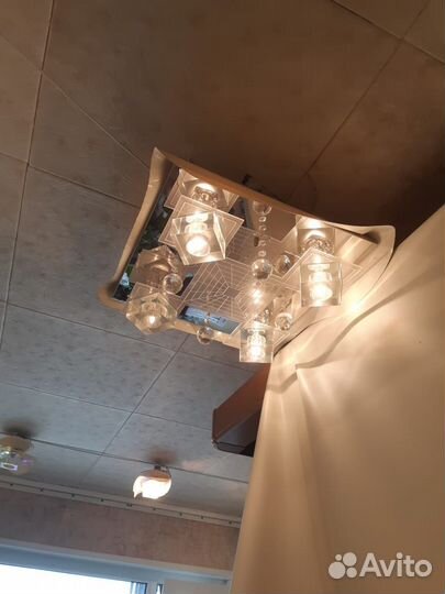 Люстра потолочная бу и светильники