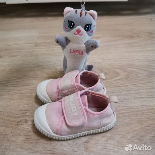 Кеды на липучках, для девочки