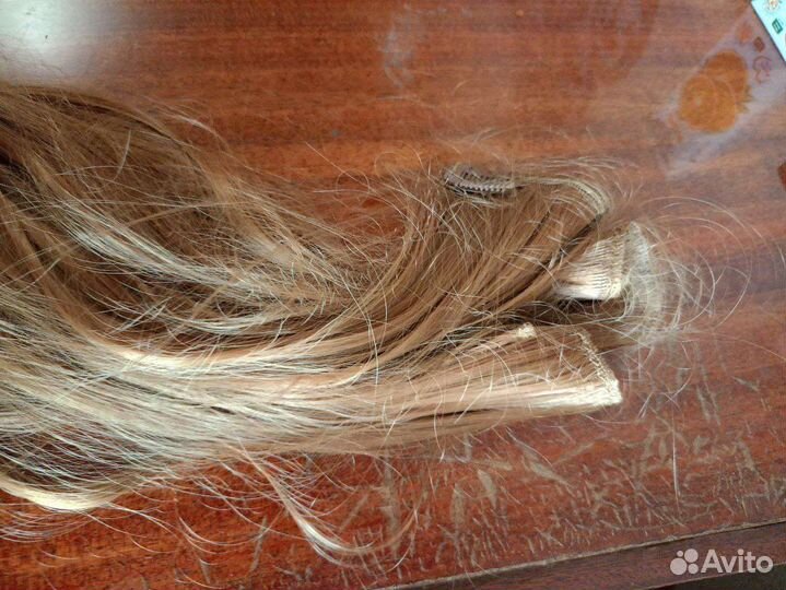 Трессы на заколках искусственные