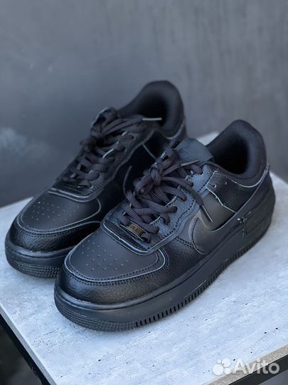 Nike Air Force 1 Shadow черные