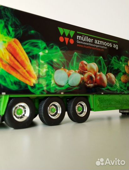 1/50 Scania Muller Azmoos рефрижератор Tekno